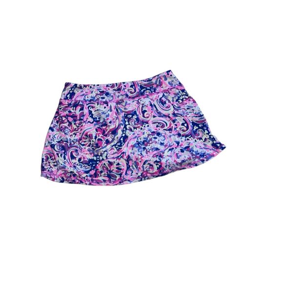 BEAUTIFUL Women’s LILLY PULITZER SWIRL Athletic Wear PINK AND BLUE SKORT Size sm - Picture 4 of 7